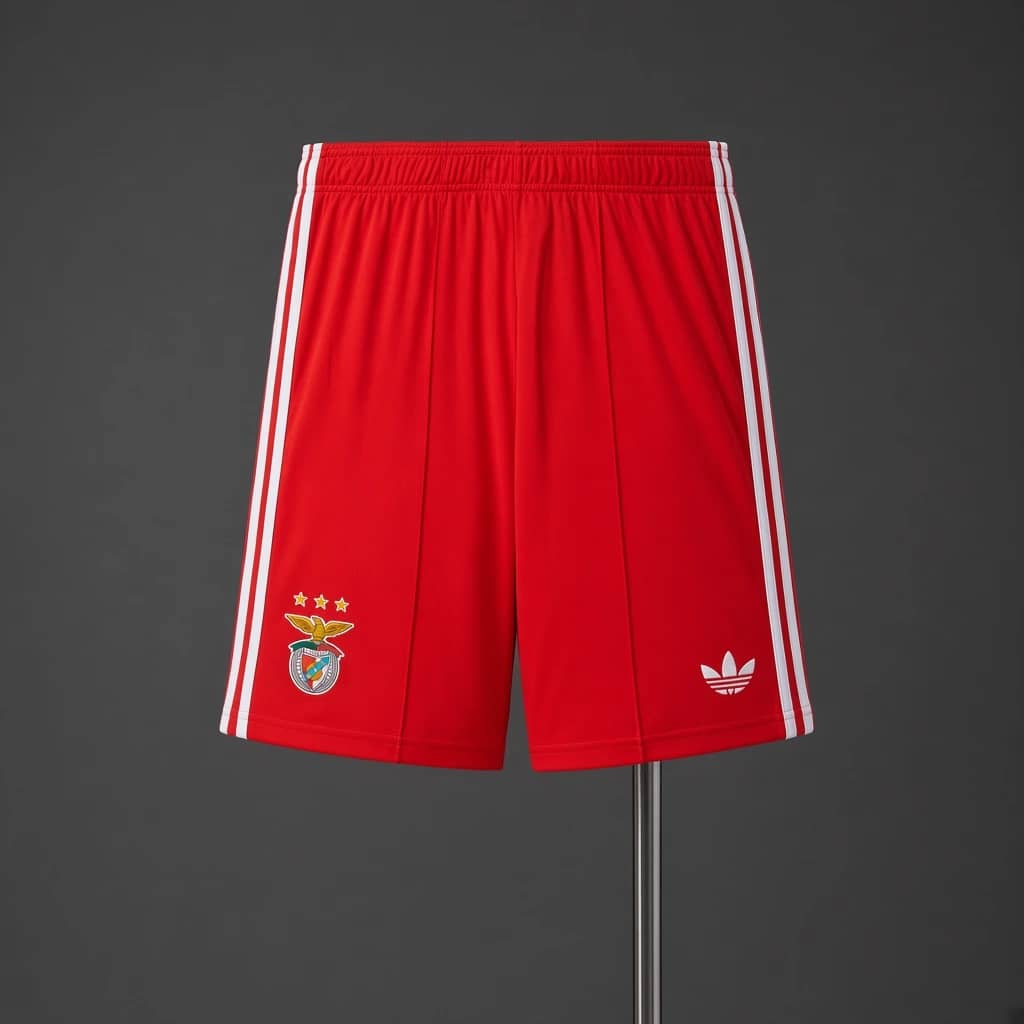 Calções Vermelhos Equipamento Alternativo SL Benfica 2026/2027