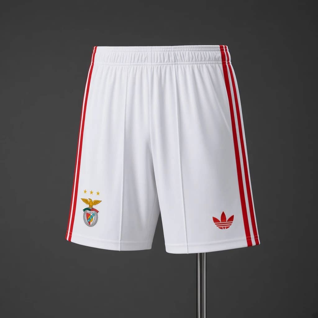 Calções Brancos Equipamento Alternativo SL Benfica 2026/2027