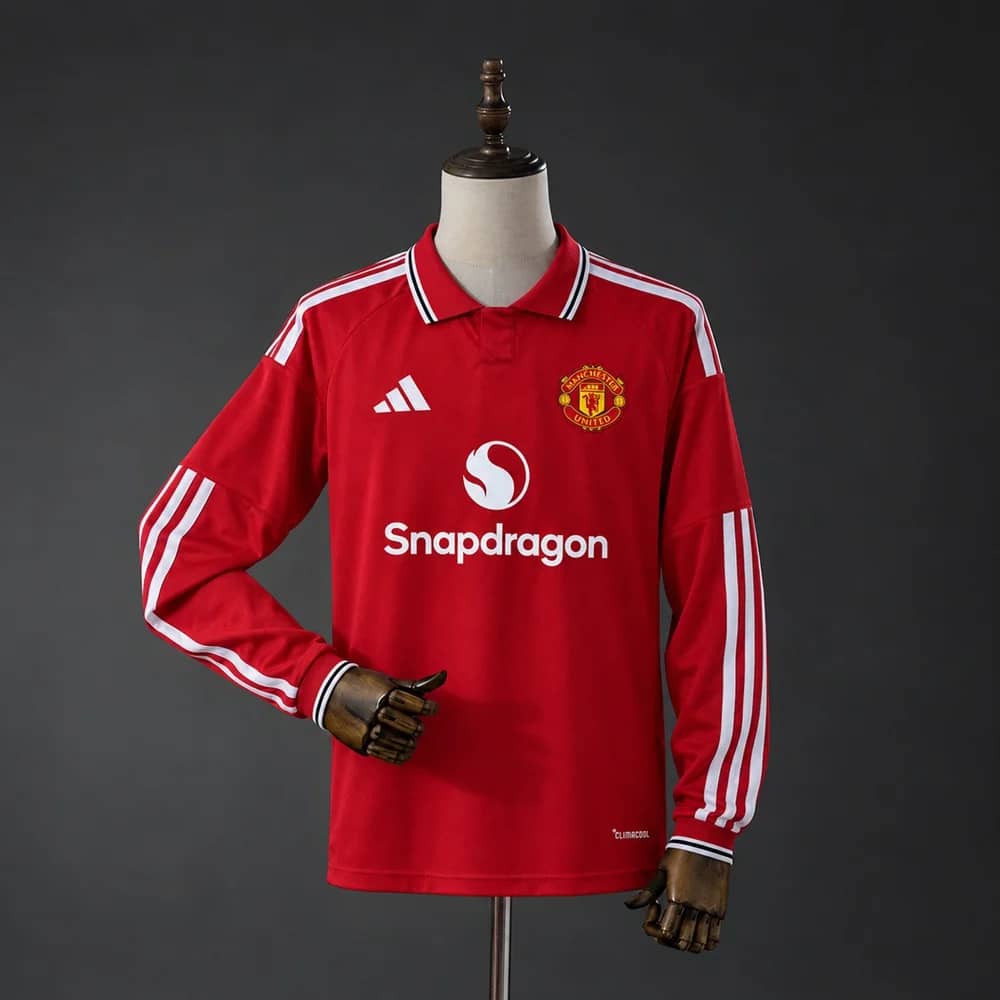 Camisola Principal Manchester United 2026/2027 (Manga Comprida)