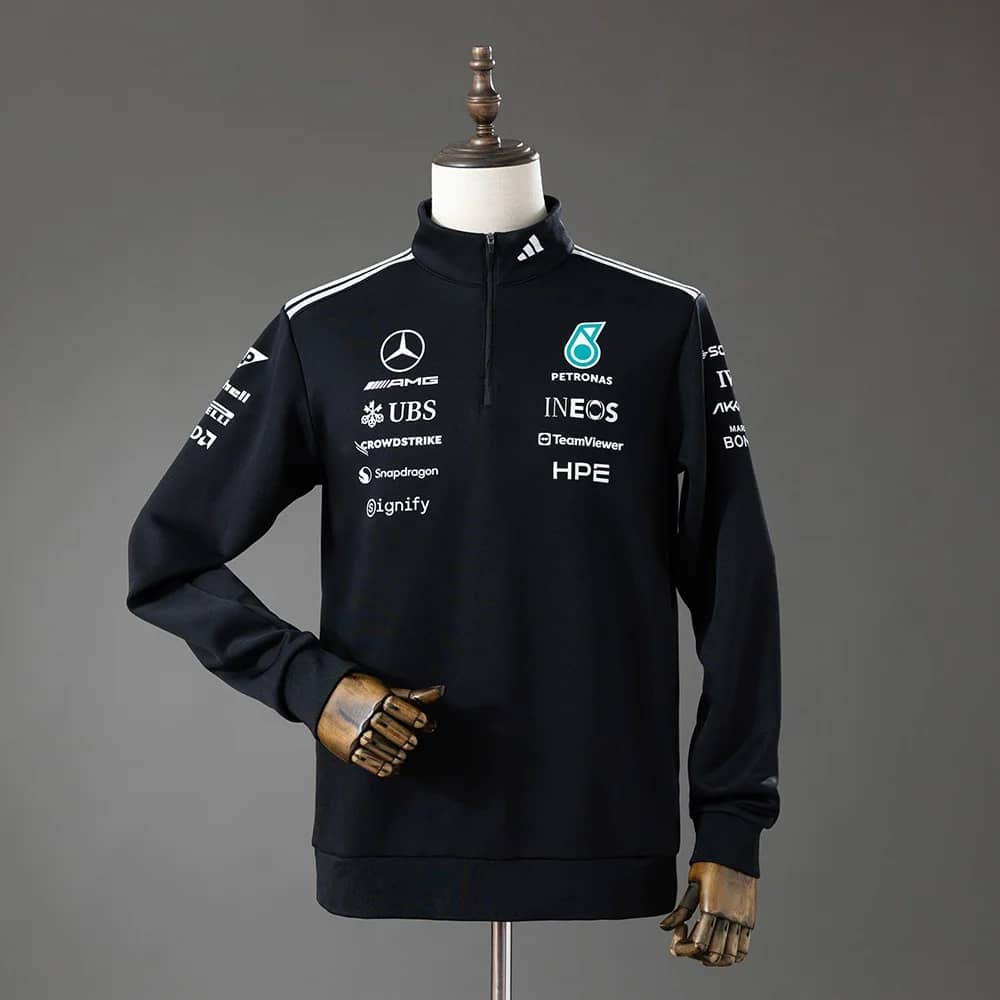 Casaco Meio Fecho Mercedes-AMG F1 Preto 2026