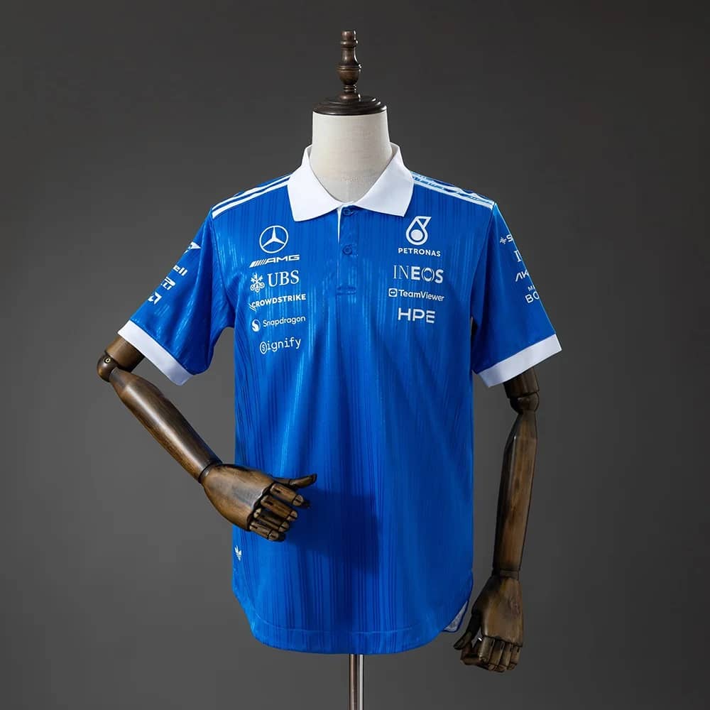 Polo Mercedes-AMG F1 Azul 2026 (Versão Jogador)