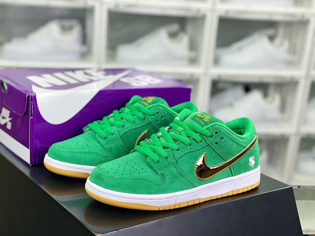 NK Dunk Low Celtics Verde Dourado