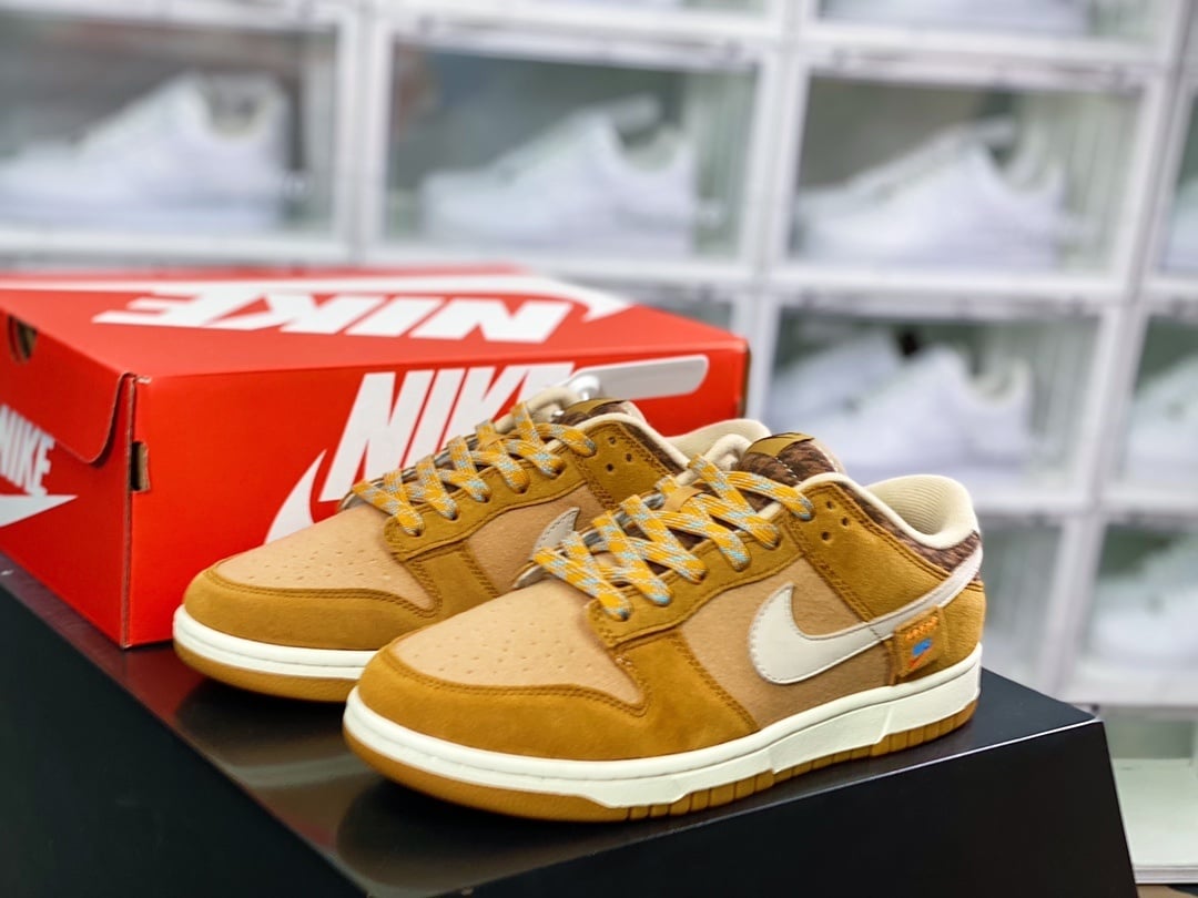 NK Dunk Low Bege Acolchoado