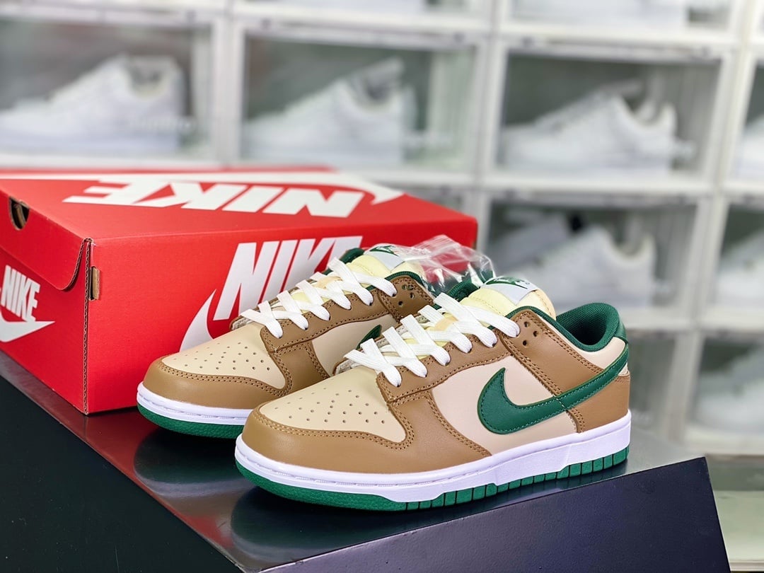 NK Dunk Low Mocha, Milky Brown e Verde