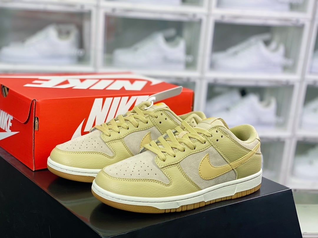NK Dunk Low Marrom Amarelo