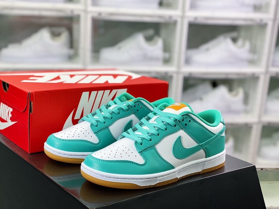 NK Dunk Low Water Duck e Tiffany Branco e Verde