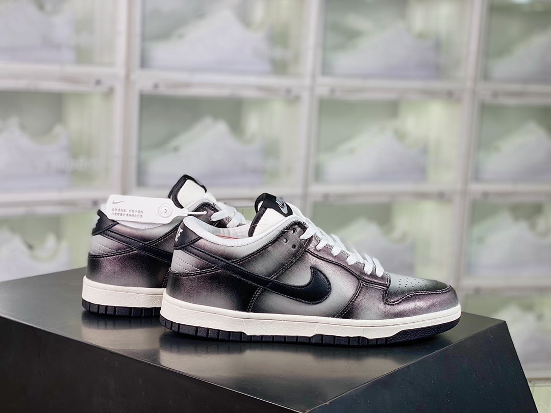 NK Dunk Low Gradiente Preto e Cinza Low