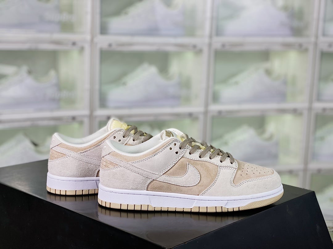 NK Dunk Low Flanela Cinza e Marrom