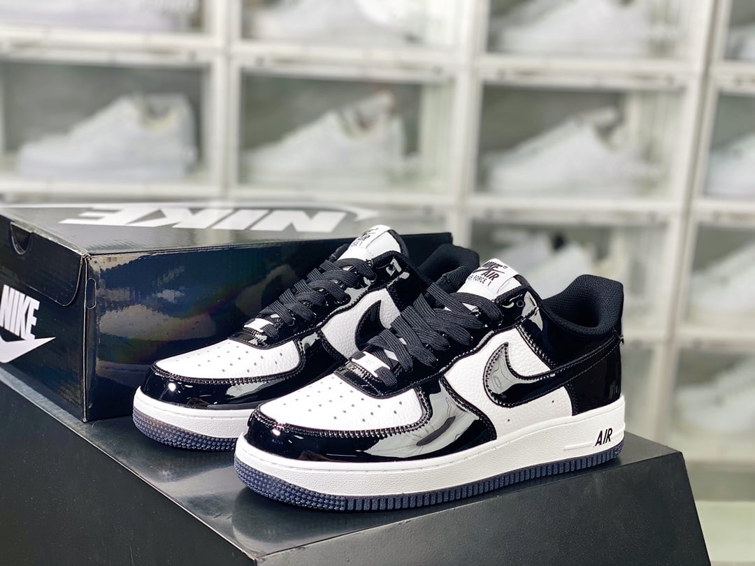 Nike Verniz Preto e Branco Panda