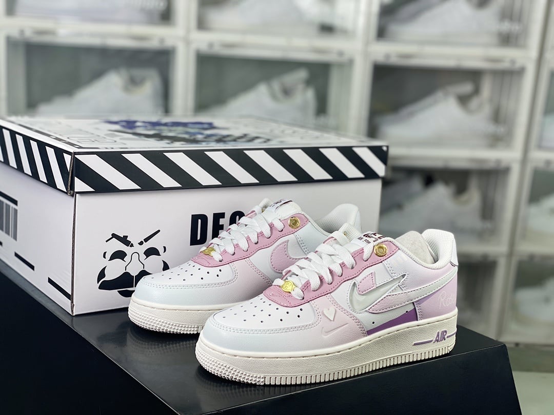 Nike Leather Branco Gradiente Roxo