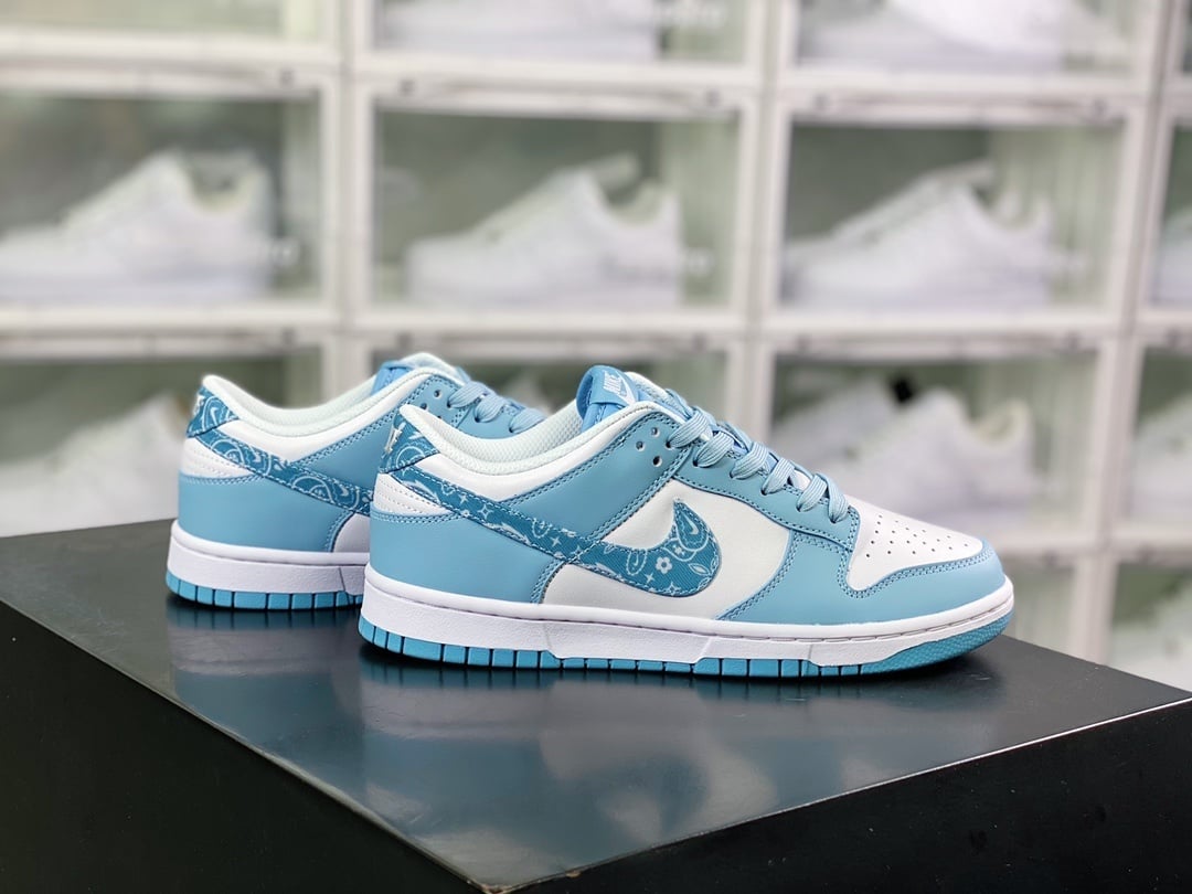 NK Dunk Low Água Azul e Cashew