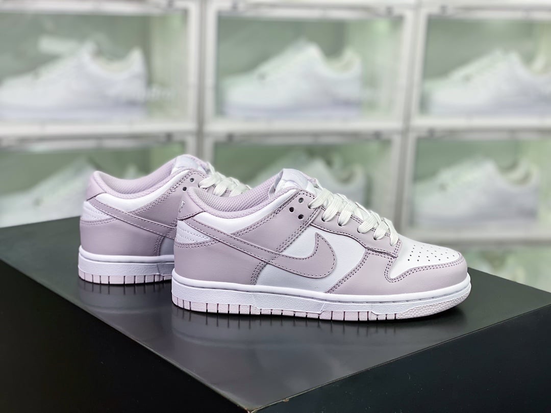 NK Dunk Low Roxo Claro e Branco