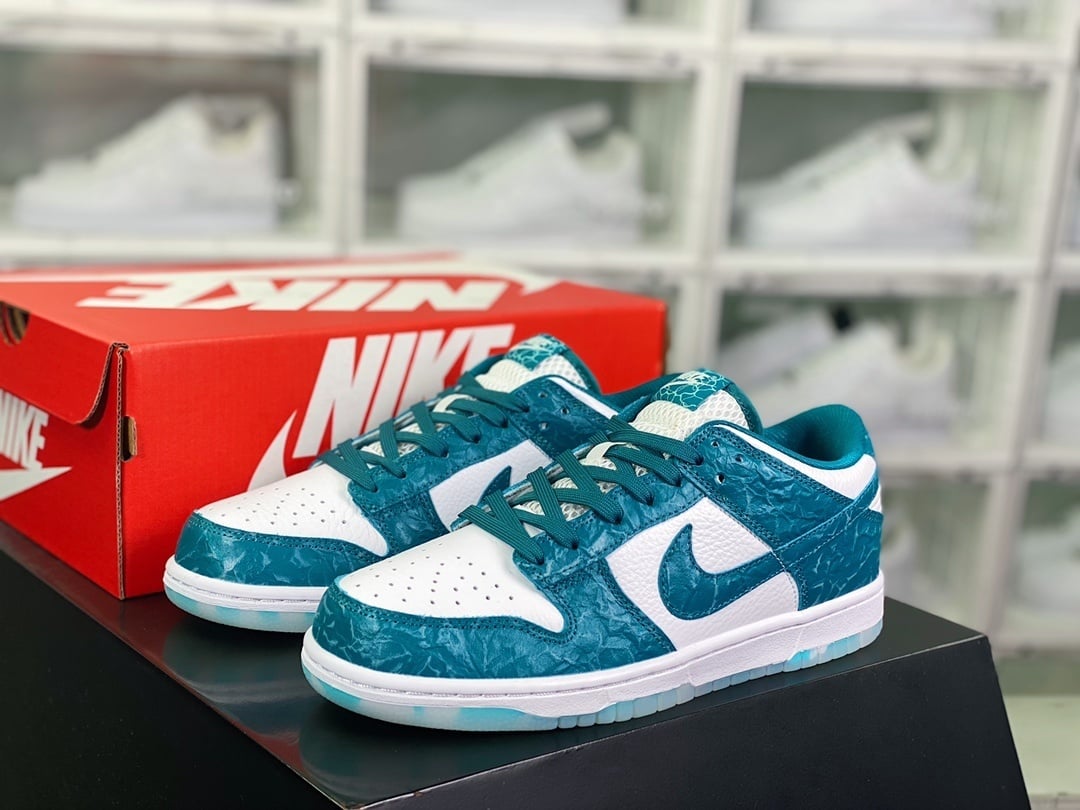 NK Dunk Low Azul Oceano e Branco