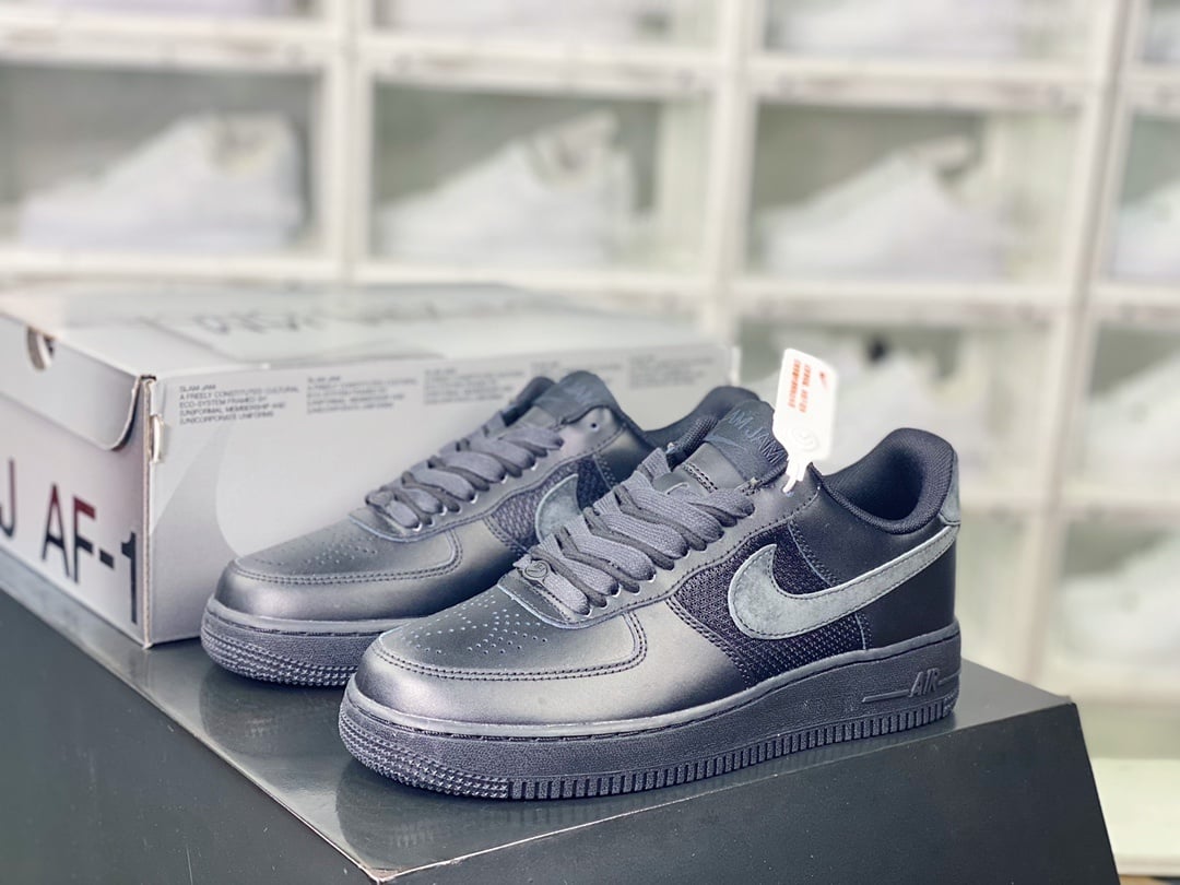 Nike Leather Cinza e Preto