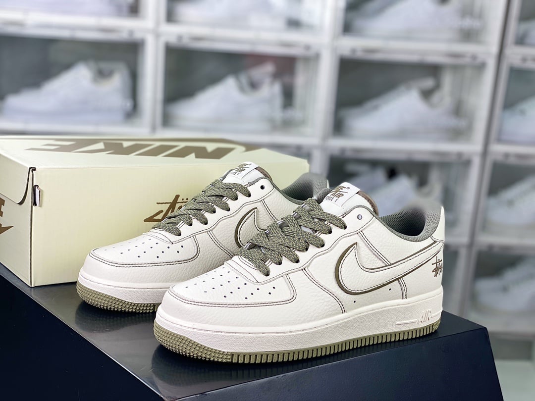 Nike Leather Creme, Olive e Marrom Reflective