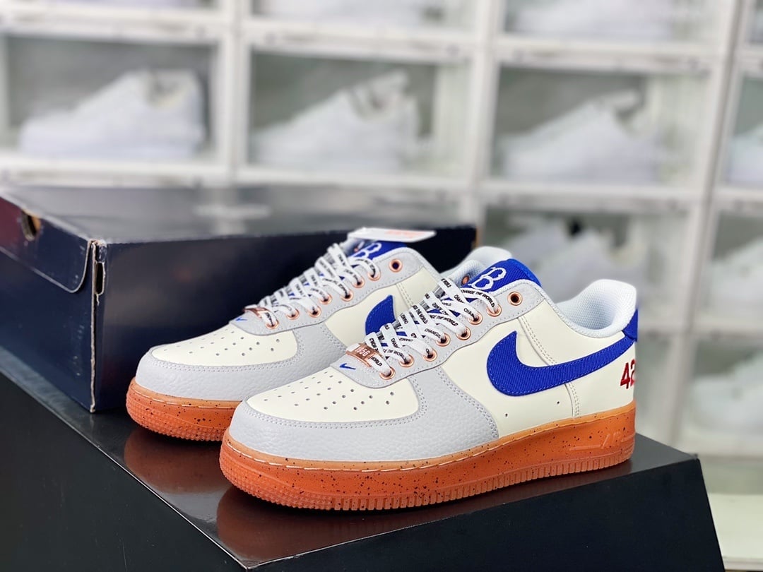 Nike Leather Creme, Cinza, Azul e Vermelho 42 Jersey