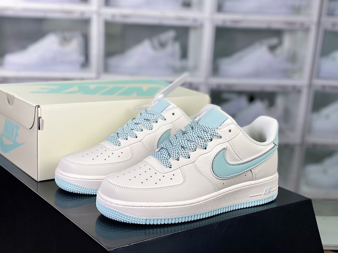 Nike Leather Creme, Cinza e Azul 3M Reflective Hook