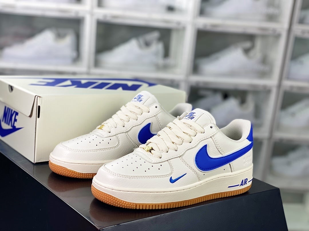 Nike Leather Creme e Royal Blue com Hook
