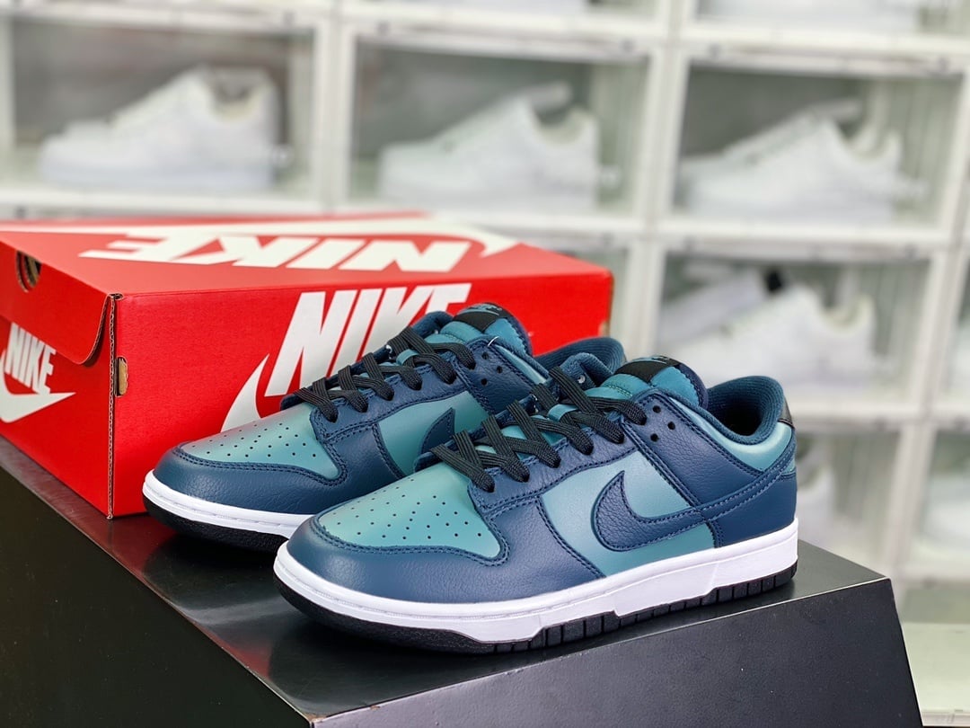 NK Dunk Low Azul Exército Verde Menta