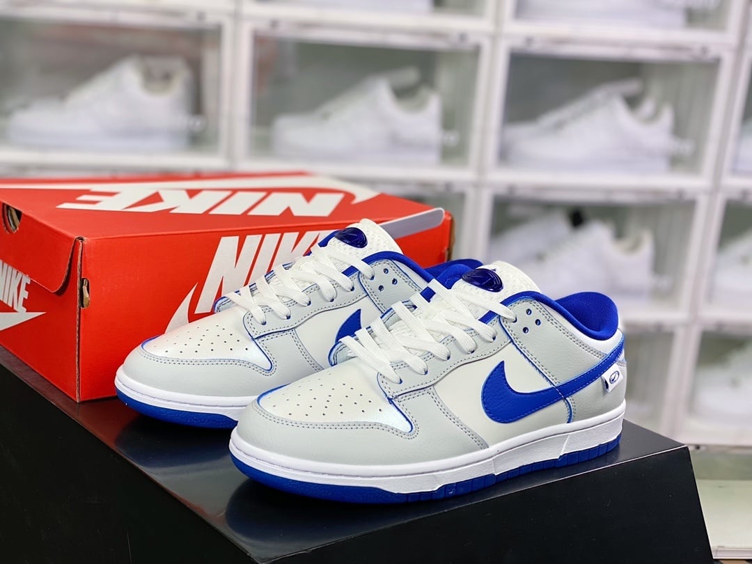 NK Dunk Low Bege Claro Azul
