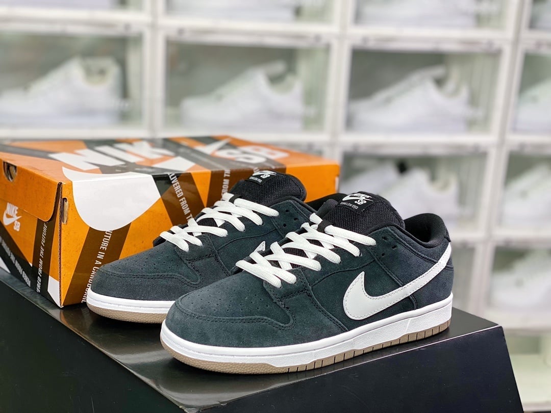 NK Dunk Low Camurça Preto Branco Hiroshima