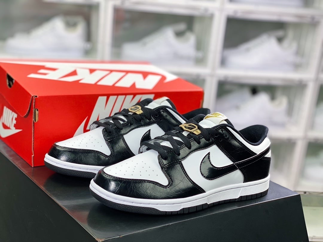NK Dunk Low Crocodilo Preto Branco Panda