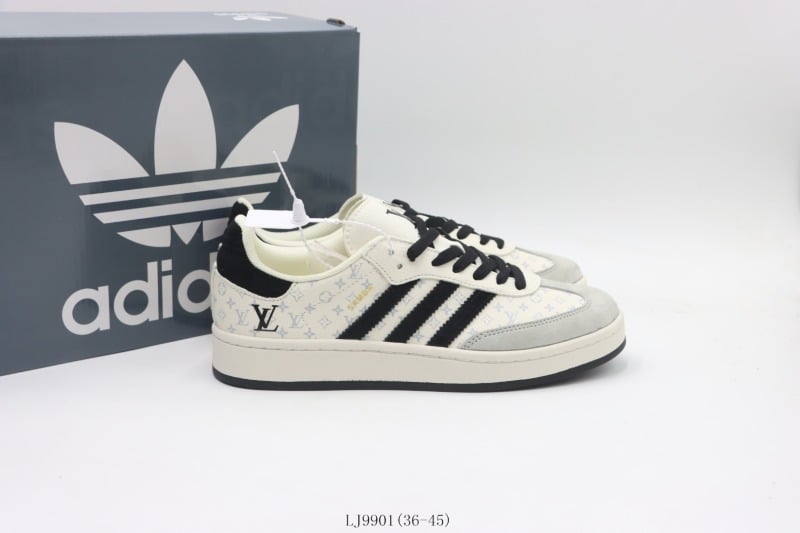 Adidas Gazelle White Black - Vista 2