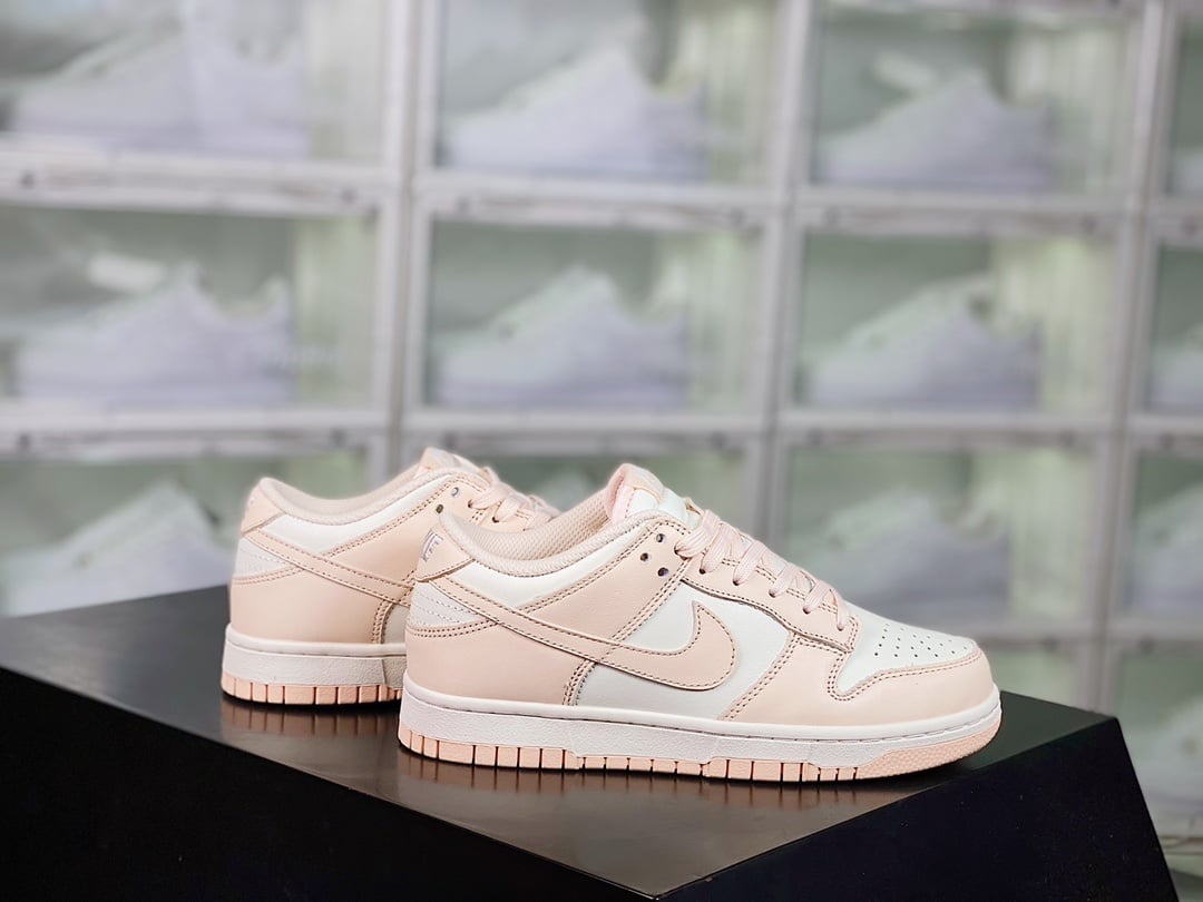 NK Dunk Low Cherry Blossom Branco, Rosa e Pérola