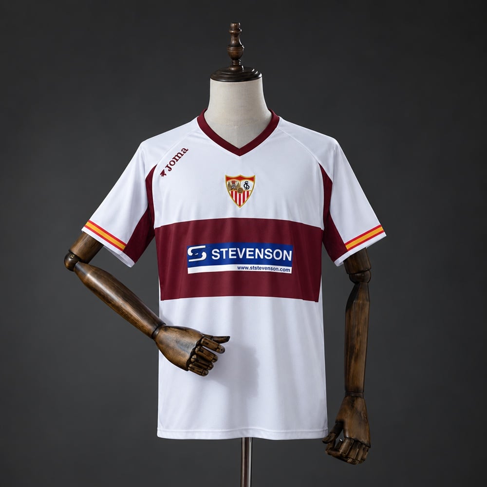 Camisola Sevilla 2005/2006 Principal Retro European Cup - Vista 1