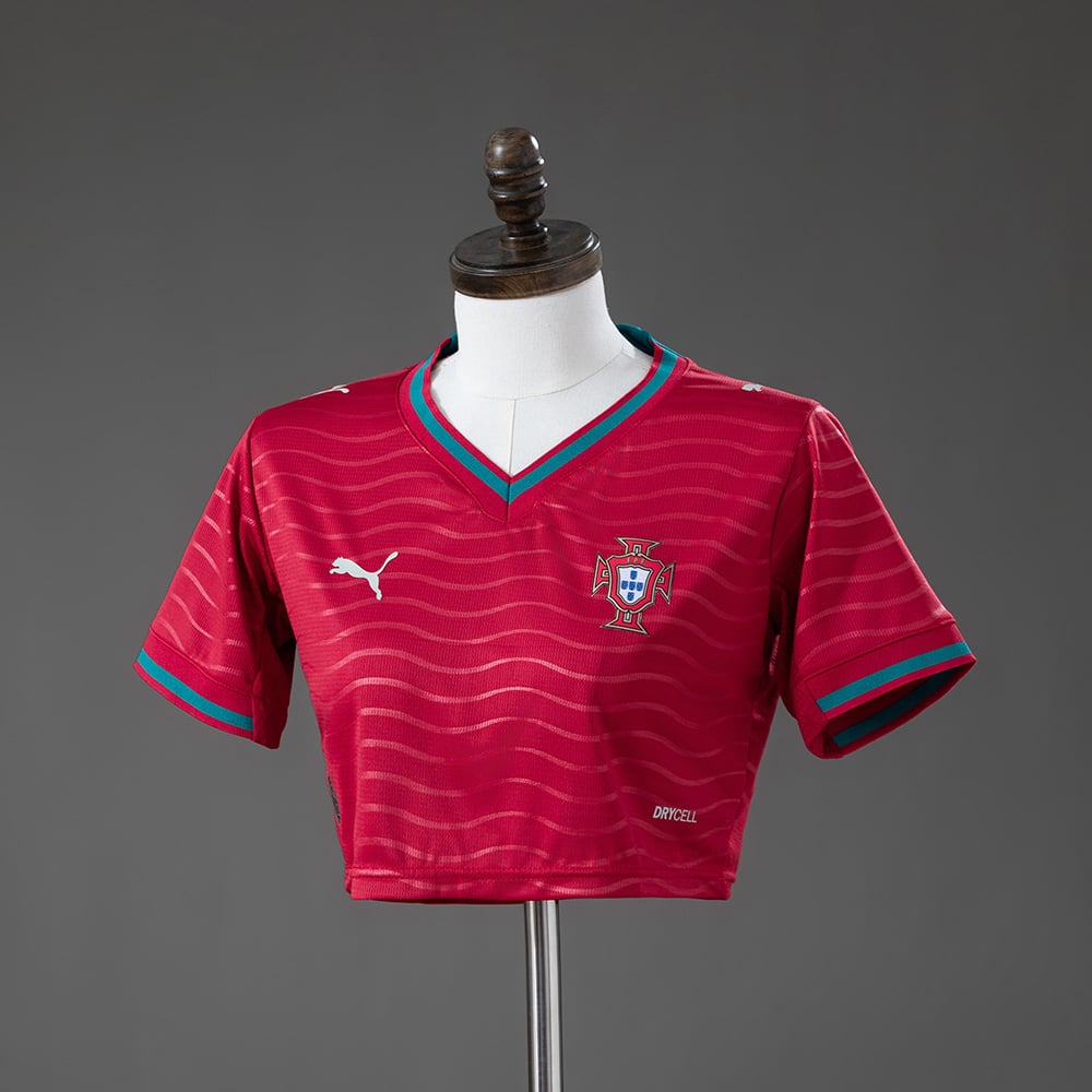 Camisola Principal Portugal Crop Top Feminina 2026 - Vista 1