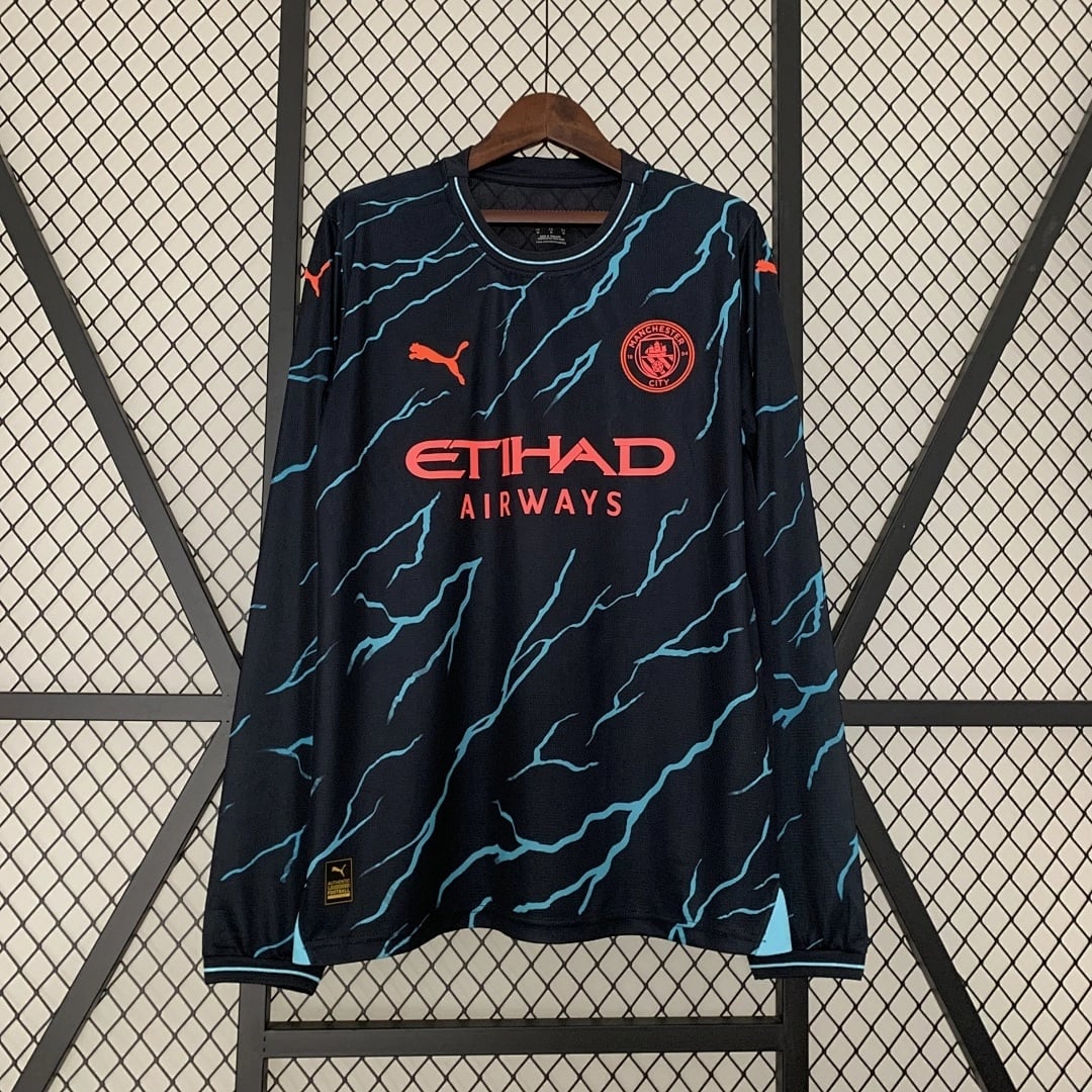 Camisola Terceira do Manchester City 2023/2024 (Manga Longa) - Vista 1