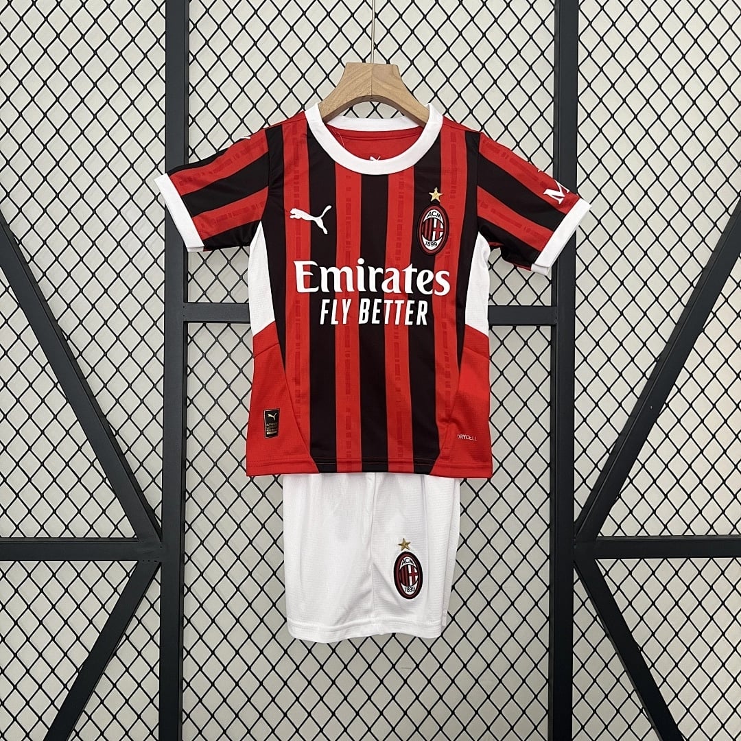 Kit Crianca AC Milan Principal 2024/2025 - Vista 1
