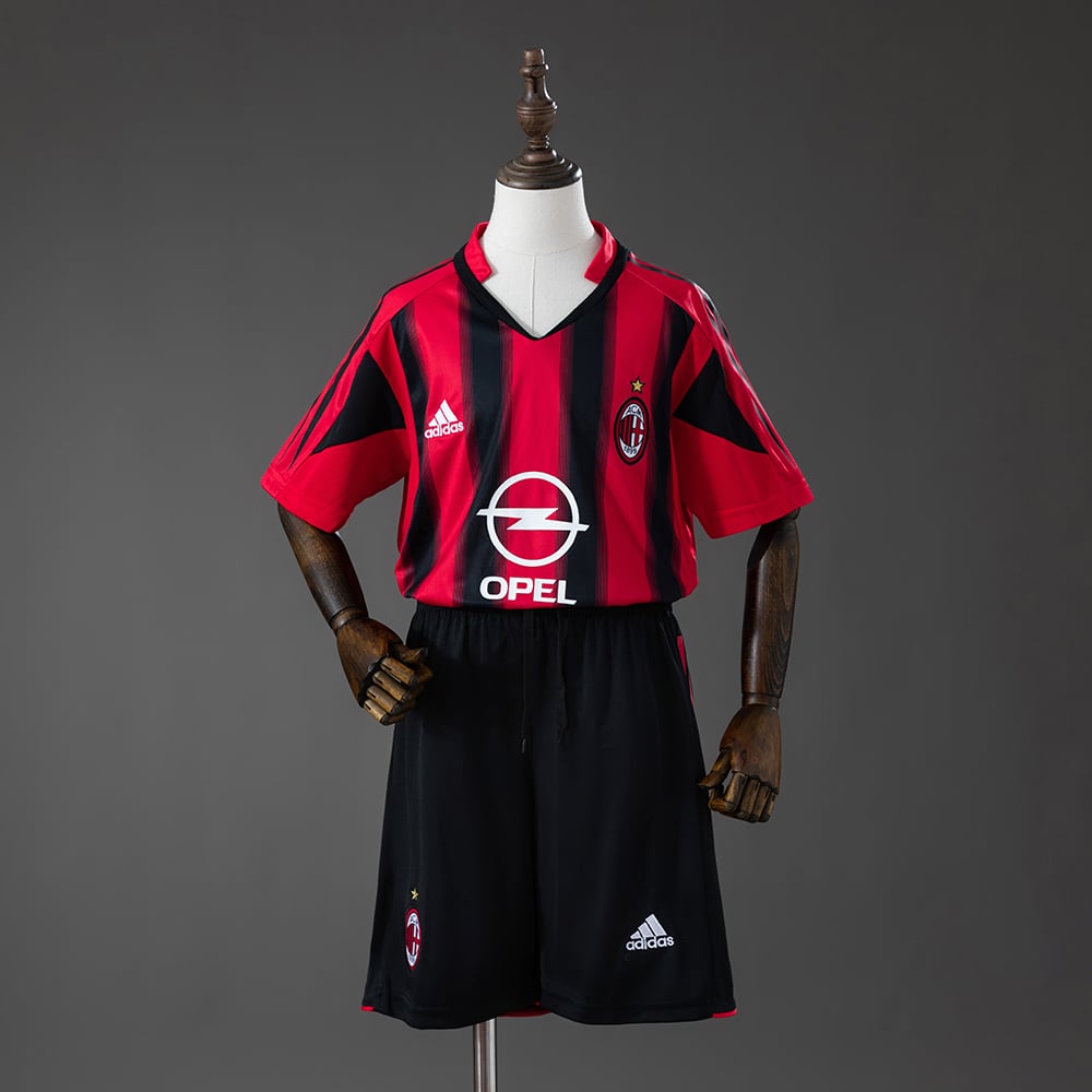 Camisola Principal Retro AC Milan 2004/2005 Criança - Vista 1