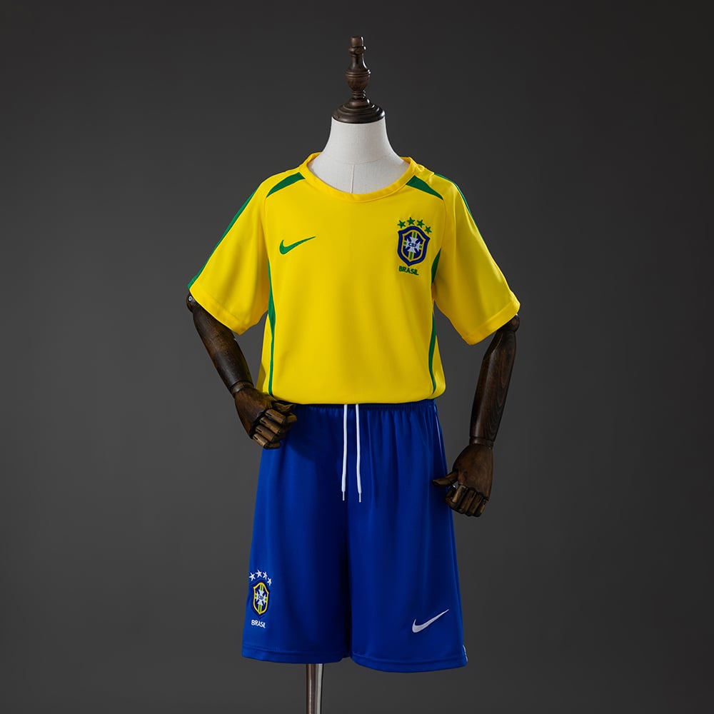 Camisola Principal Retro Brasil 2002 Criança - Vista 1