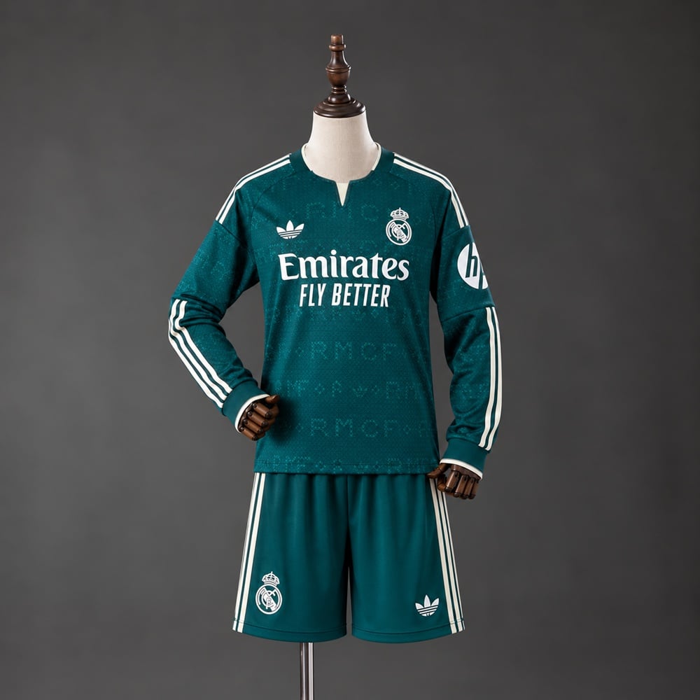 Kit Criança Real Madrid 2026/2027 Alternativo manga-comprida - Vista 1
