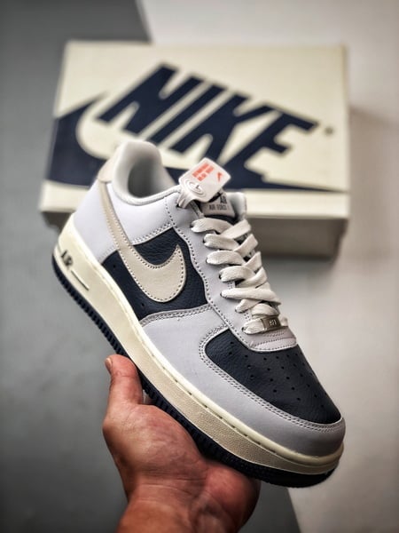 Air Force 1 '07 Low Bege Azul - Vista 1