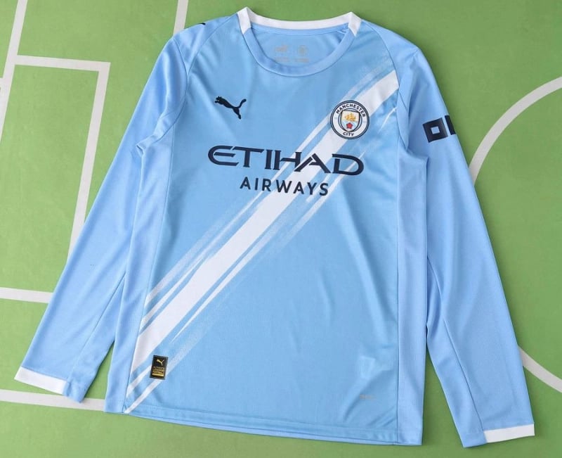 Camisola Manchester City Principal Manga Comprida 25/26