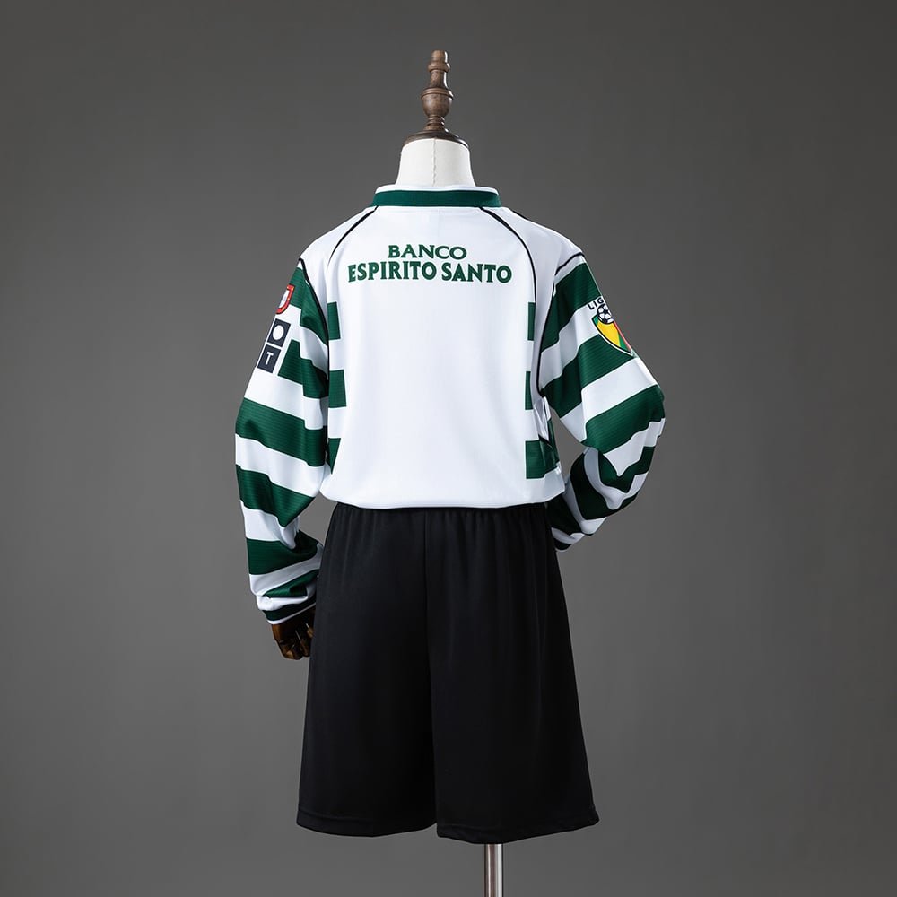Camisola Principal Retro Sporting CP 2001/2002 Manga Comprida Criança - Vista 2