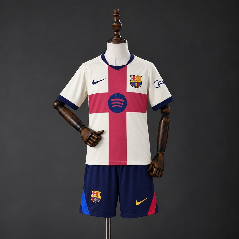 Kit Criança FC Barcelona 2026/2027 Quarto Equipamento - Vista 1