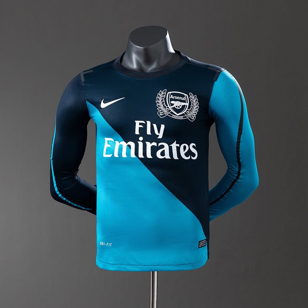 Camisola Arsenal 2011/12 Alternativa Manga Comprida Retro Versão Jogador - Vista 1