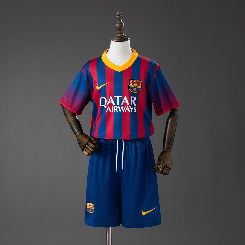 Kit Crianca FC Barcelona Principal 2013/2014 - Vista 1