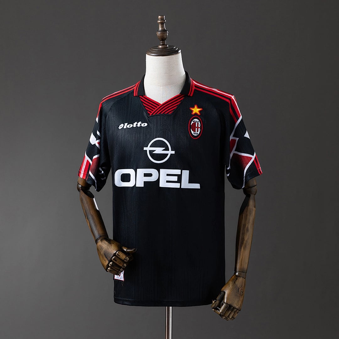 Camisola 2Âª Alternativa do AC Milan 1997/1998 Edicao Especial (Retro) - Vista 1