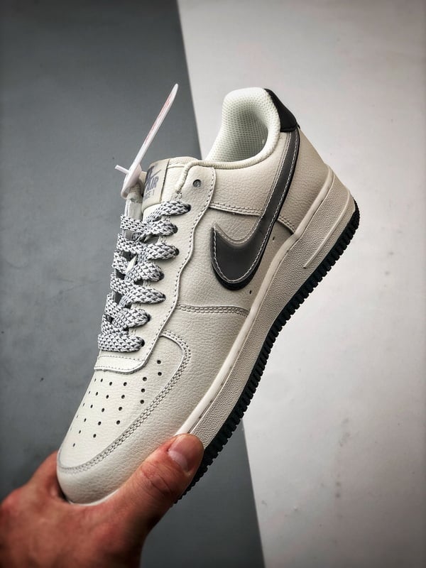 ACW x Air Force 1 Low Creme, Preto e Cinza - Vista 5