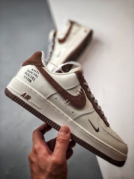 ASSC x Air Force 1 Low Branco e Marrom - Vista 7