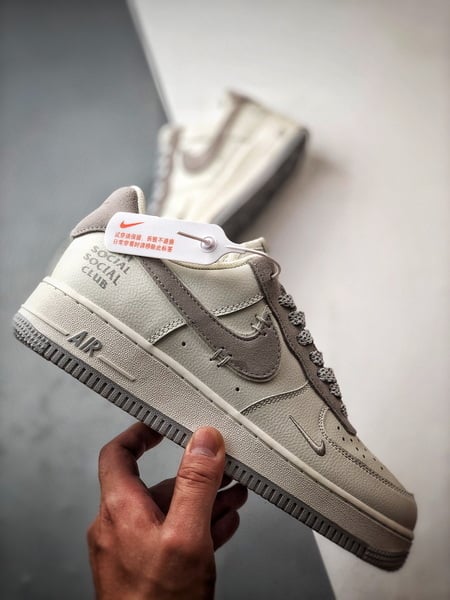 ASSC x Air Force 1 Low Mescla Branco e Cinza - Vista 7