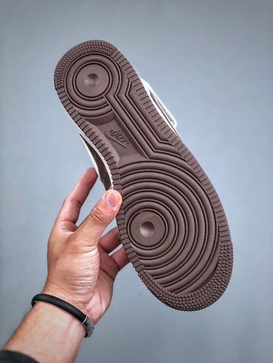 Air Force 107 Mid Cafe Grao Cor - Vista 3