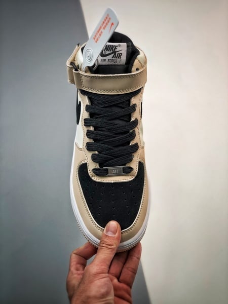 Air Force 107 Mid Bege Amarelo e Preto Meio Alto - Vista 6