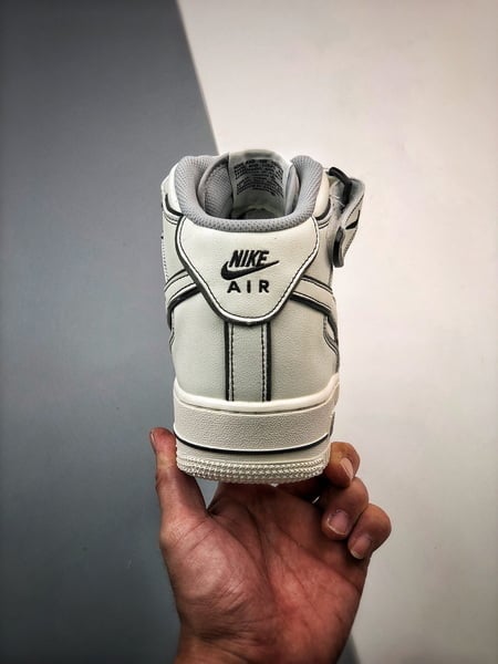 Air Force 107 Mid Bege e Preto - Vista 6