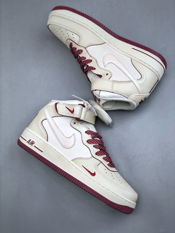 Air Force 107 Mid Vinho Perolado Pequeno Gancho - Vista 2