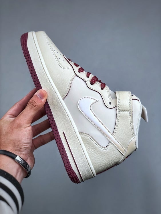 Air Force 107 Mid Vinho Perolado Pequeno Gancho - Vista 9